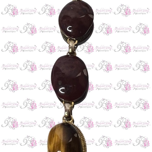 1940s scarab bracelet EGYPTIAN STYLE real gem stone healing crystals rare - Picture 8 of 12